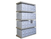 100 Box Record Storage Units -- 9' Tall with 5 shelves 69" x 30" x 108"